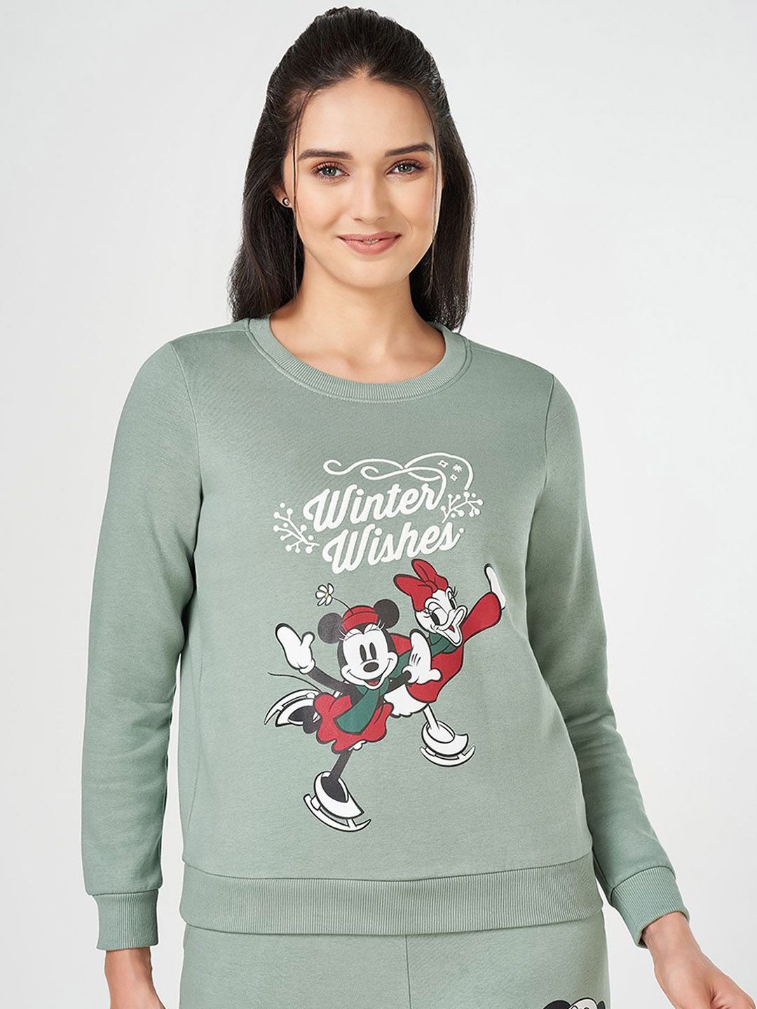 Dreamz by Pantaloons Printed Cotton Round Neck Long Sleeves Lounge T-Shirt