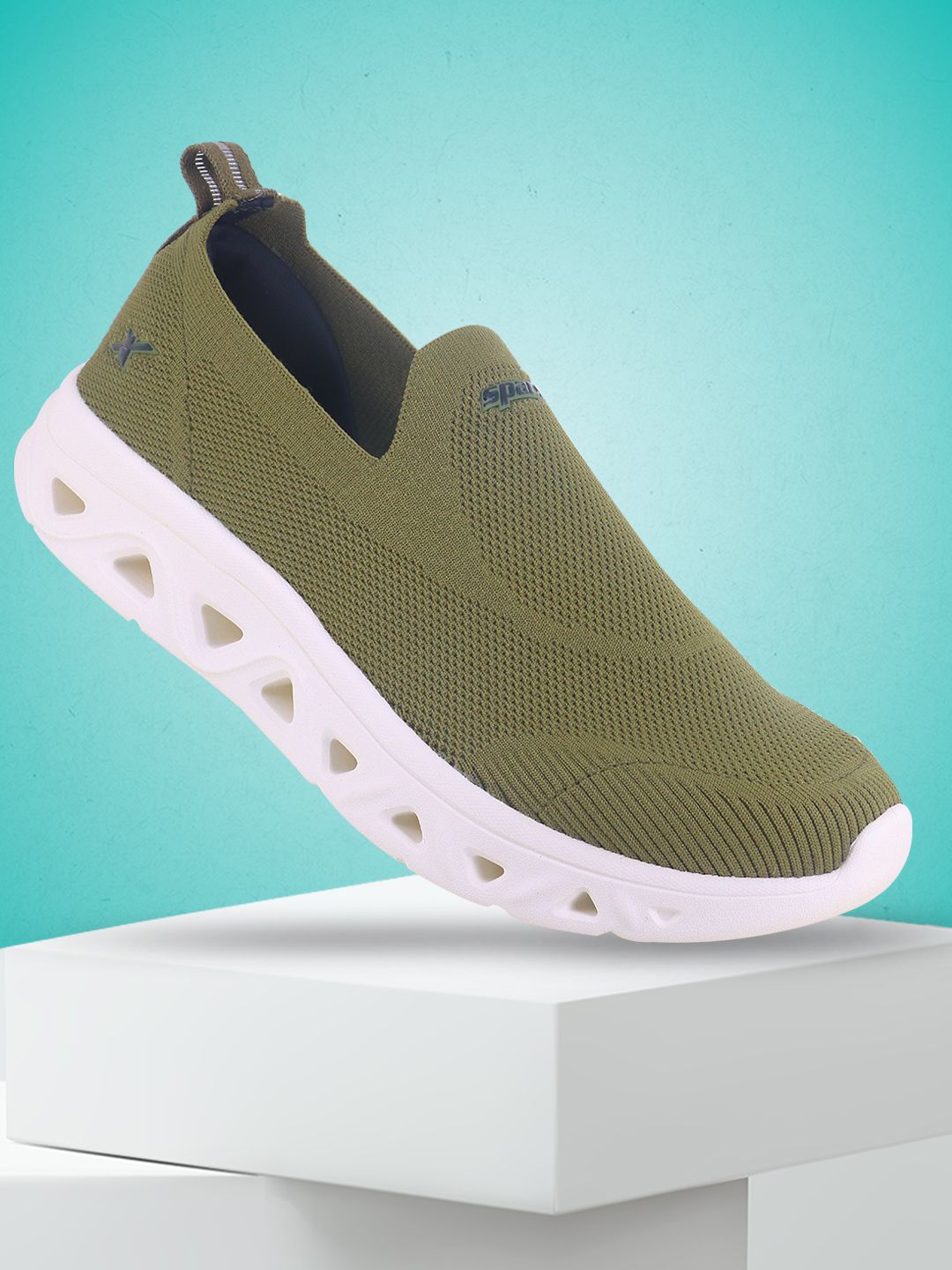 Sparx Men Slip-On Mesh Walking Shoes