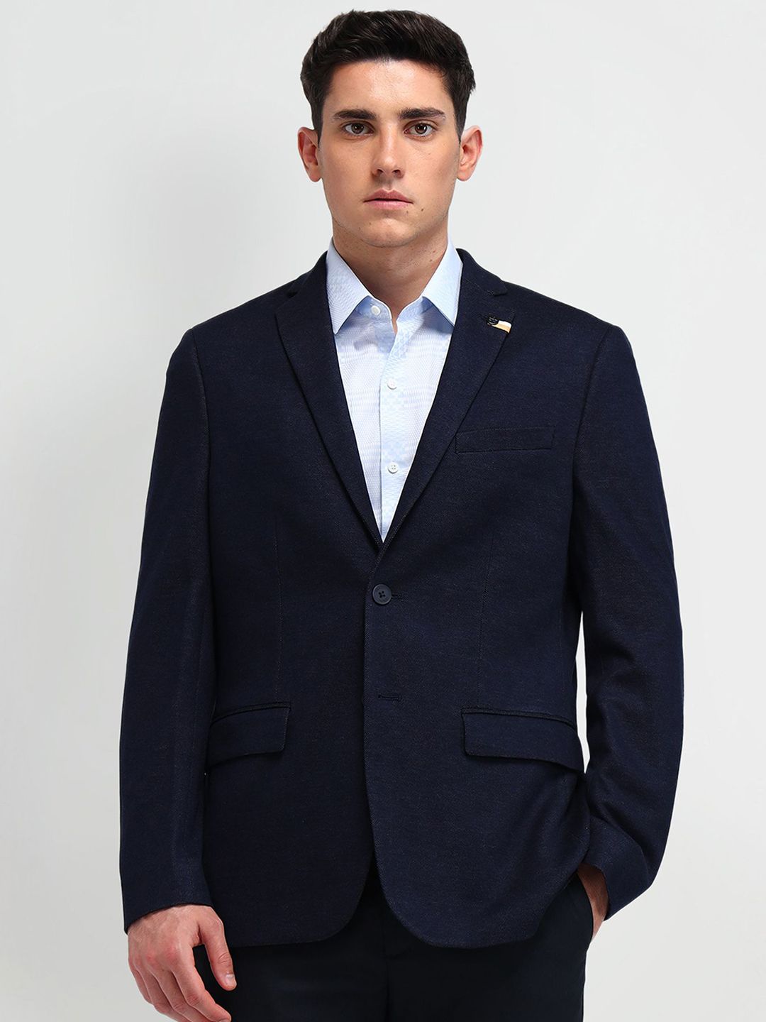 Arrow Self Design Single-Breasted Formal Blazer