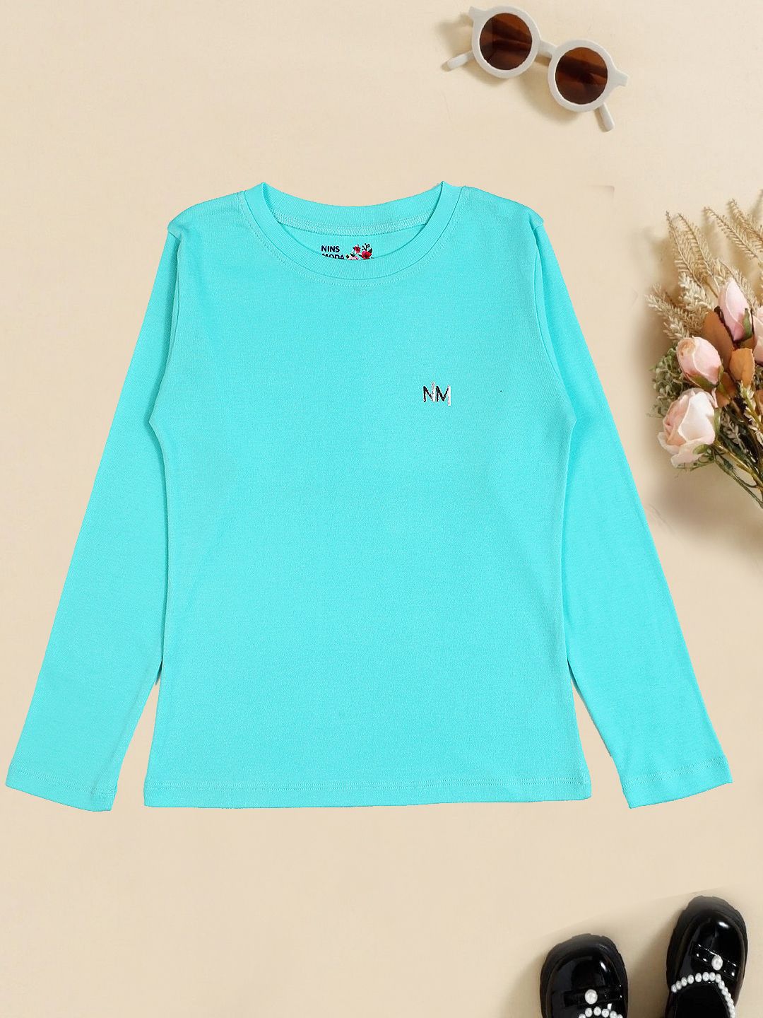 PAMPOLINA Girls Cotton Round Neck Top