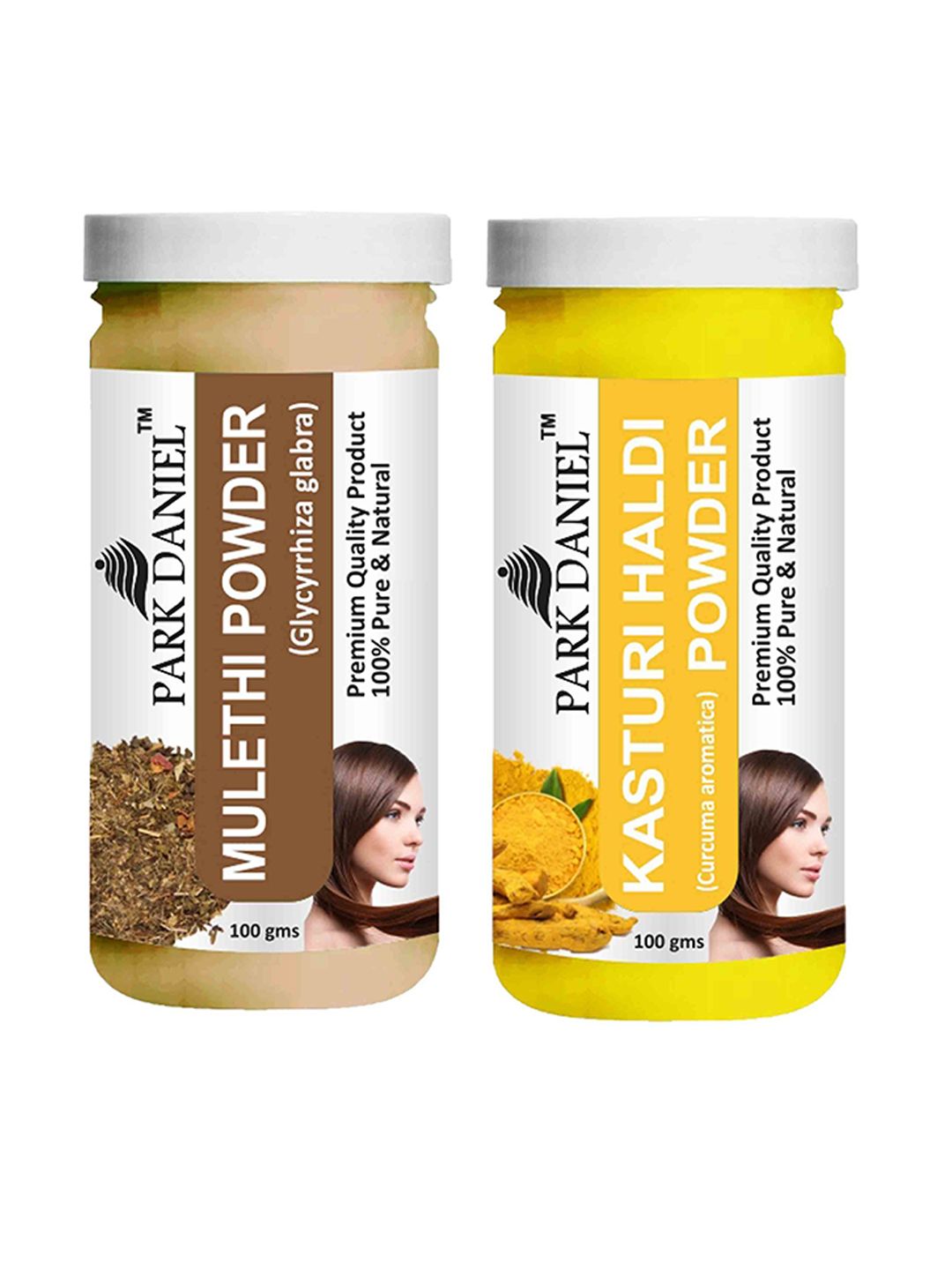 Park Daniel Set Of 2 Mulethi & Kasturi Haldi Powder Face Mask - 100 g Each