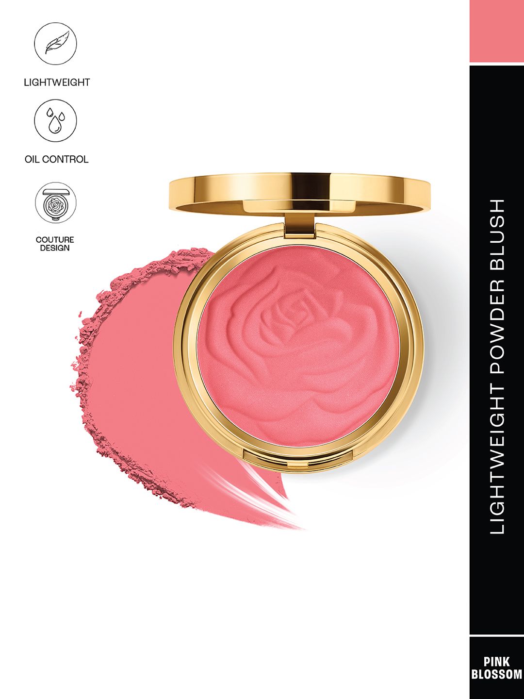 Lakme Rouge Bloom Showstopper Collection Lightweight Powder Blush 12g - Pink Blossom 2