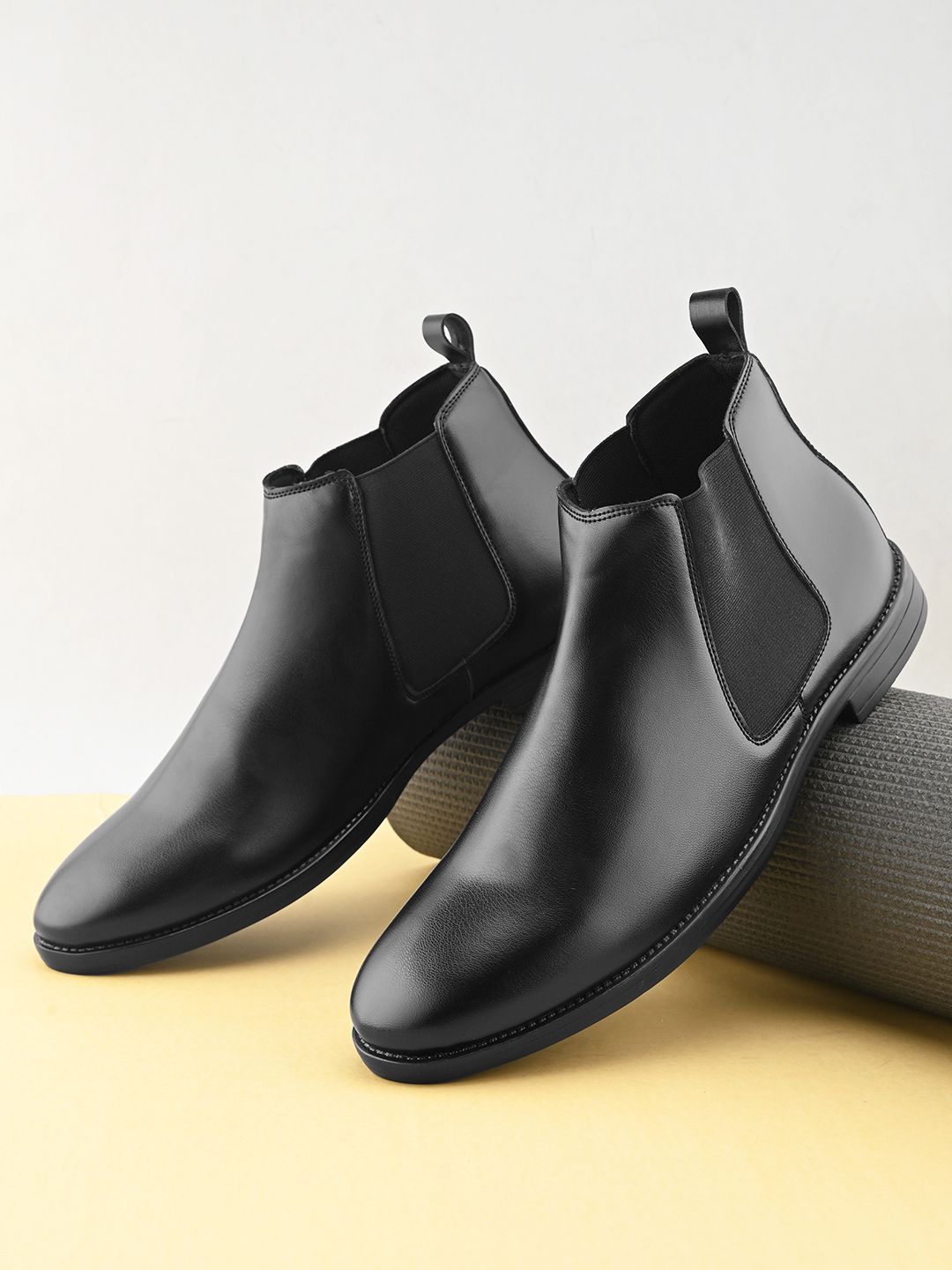 Buy The Roadster Lifestyle Co Men Solid Chelsea Boots - Boots for