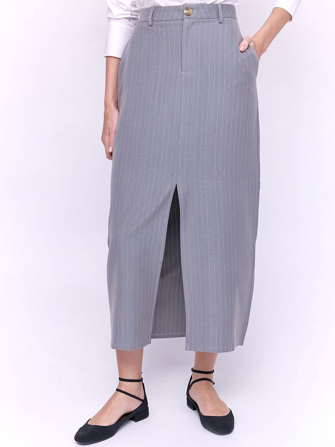 Straight Midi Slit Skirt COVER STORY Straight Midi Slit Skirt