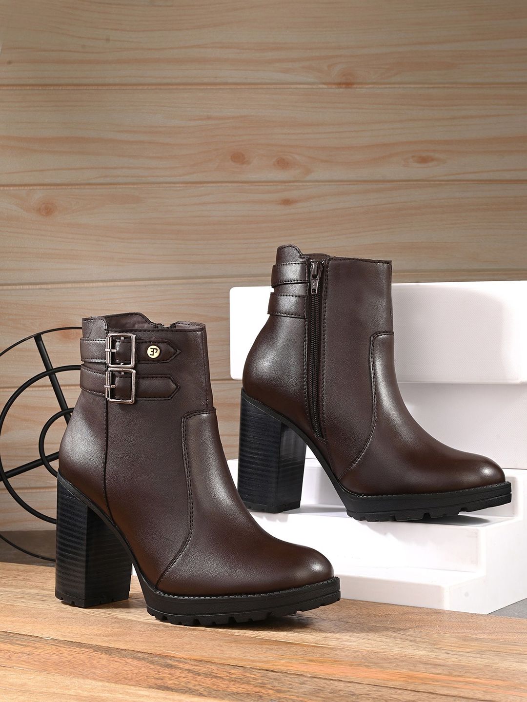 El Paso El Paso Women Block Heeled Chelsea Boot