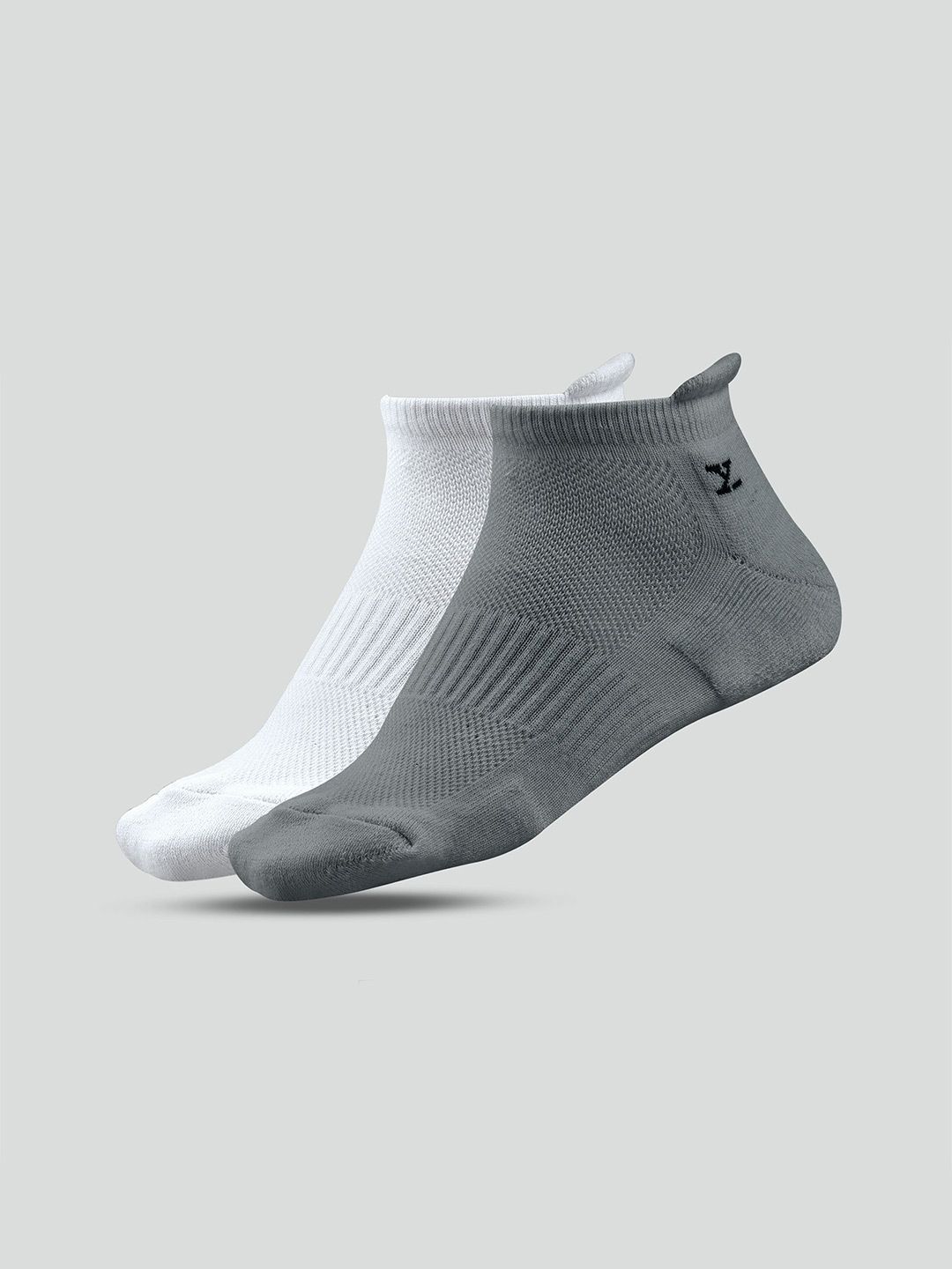 XYXX Men Pack Of 2 Cotton Ankle-Length Socks