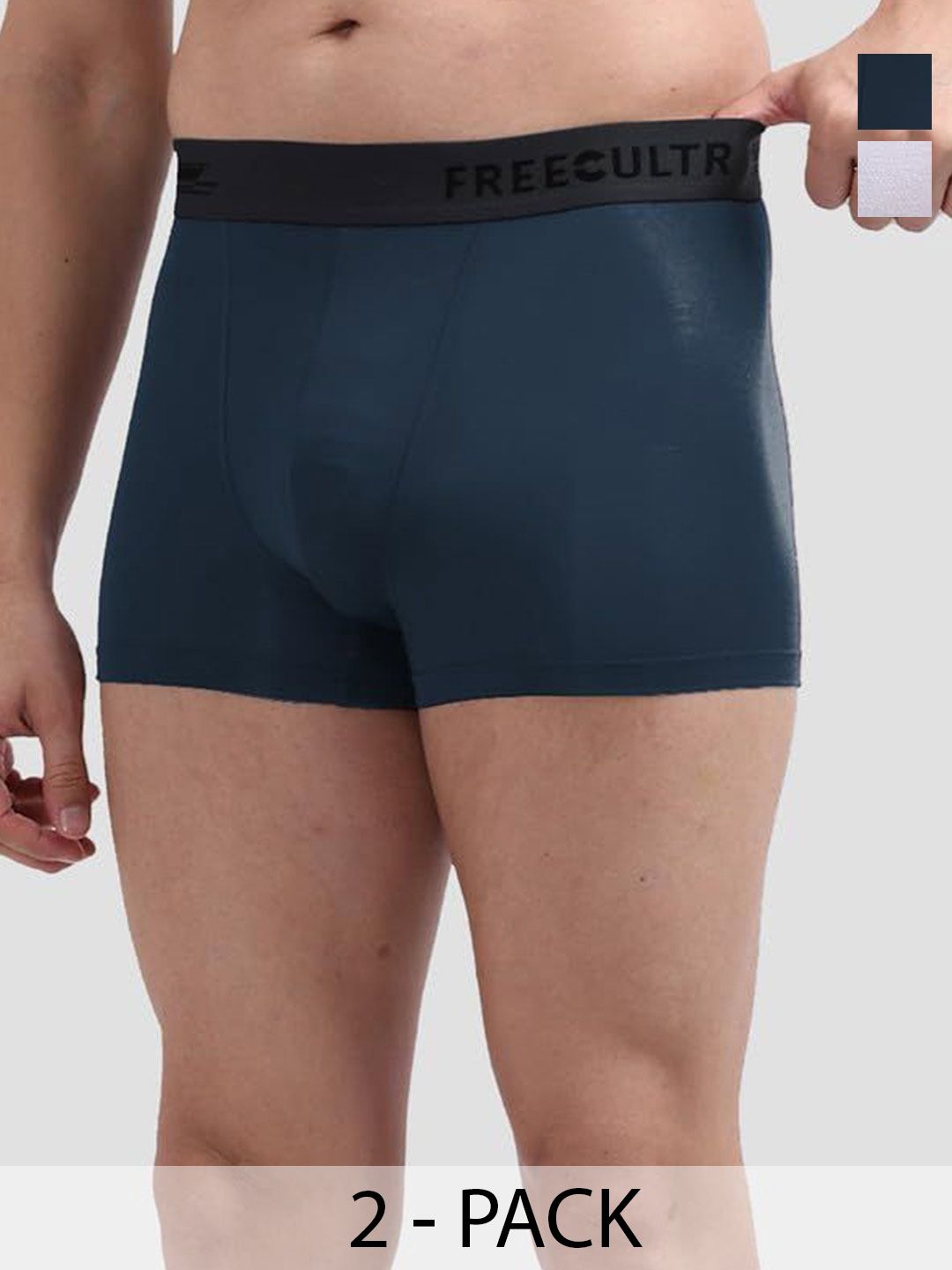 FREECULTR Pack Of 2 Anti Bacterial Micromodal Trunks