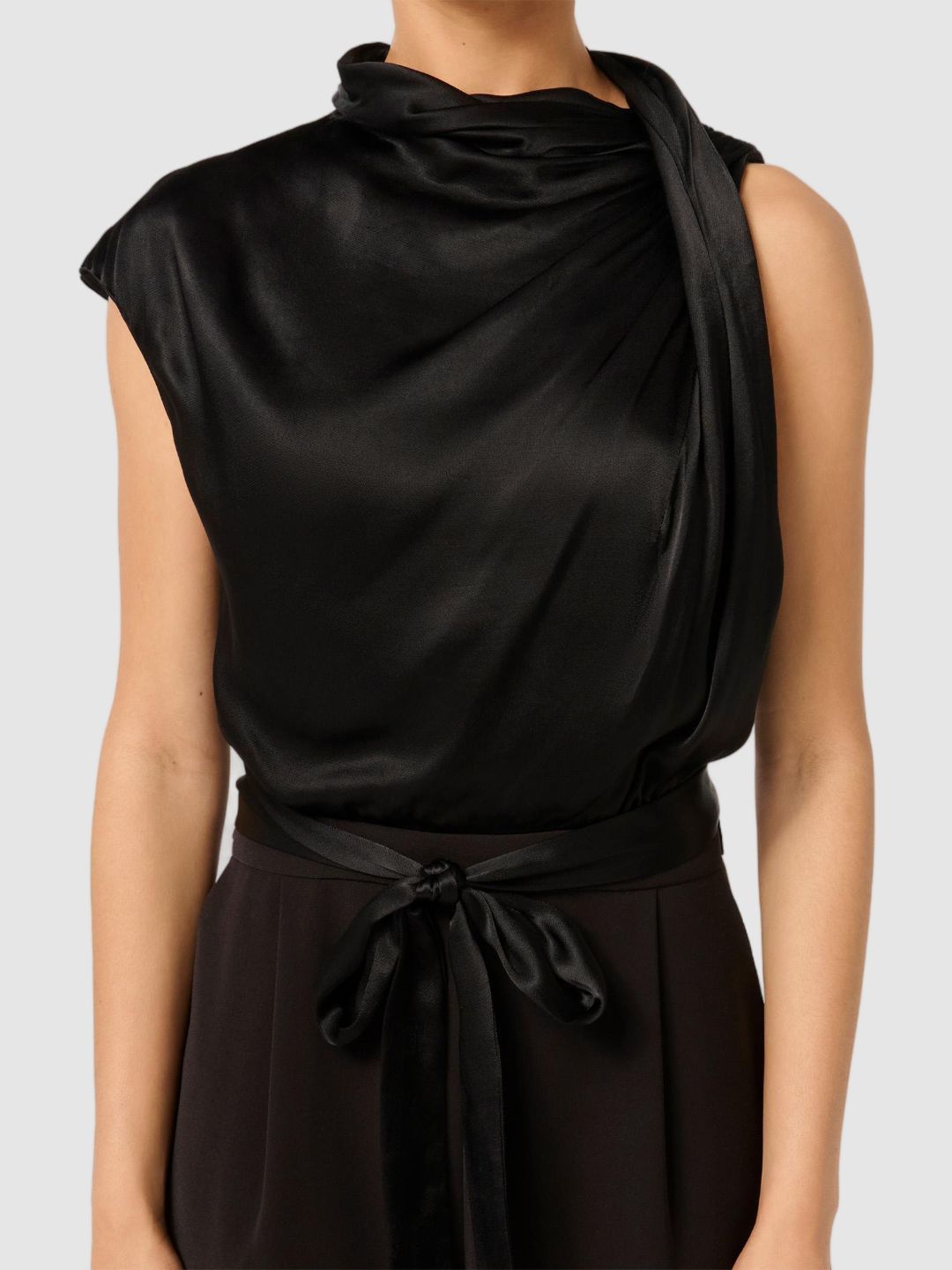Cowl Neck Basic Jumpsuit