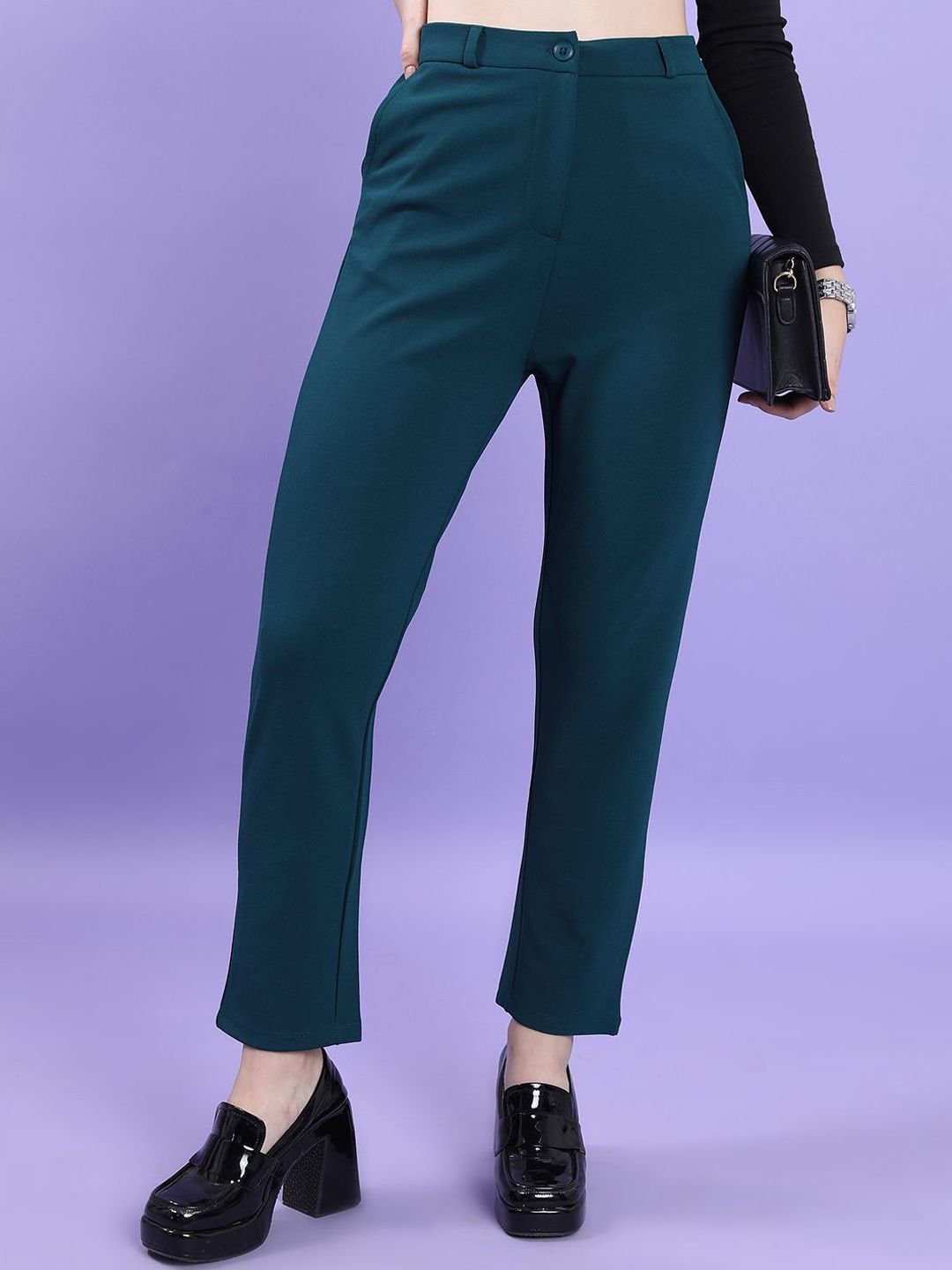 Women Slim Fit Trousers Tokyo Talkies Women Slim Fit Trousers