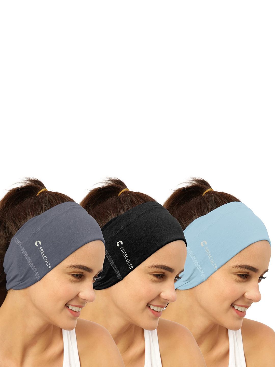 FREECULTR Unisex Pack Of 3 Bandana Headband