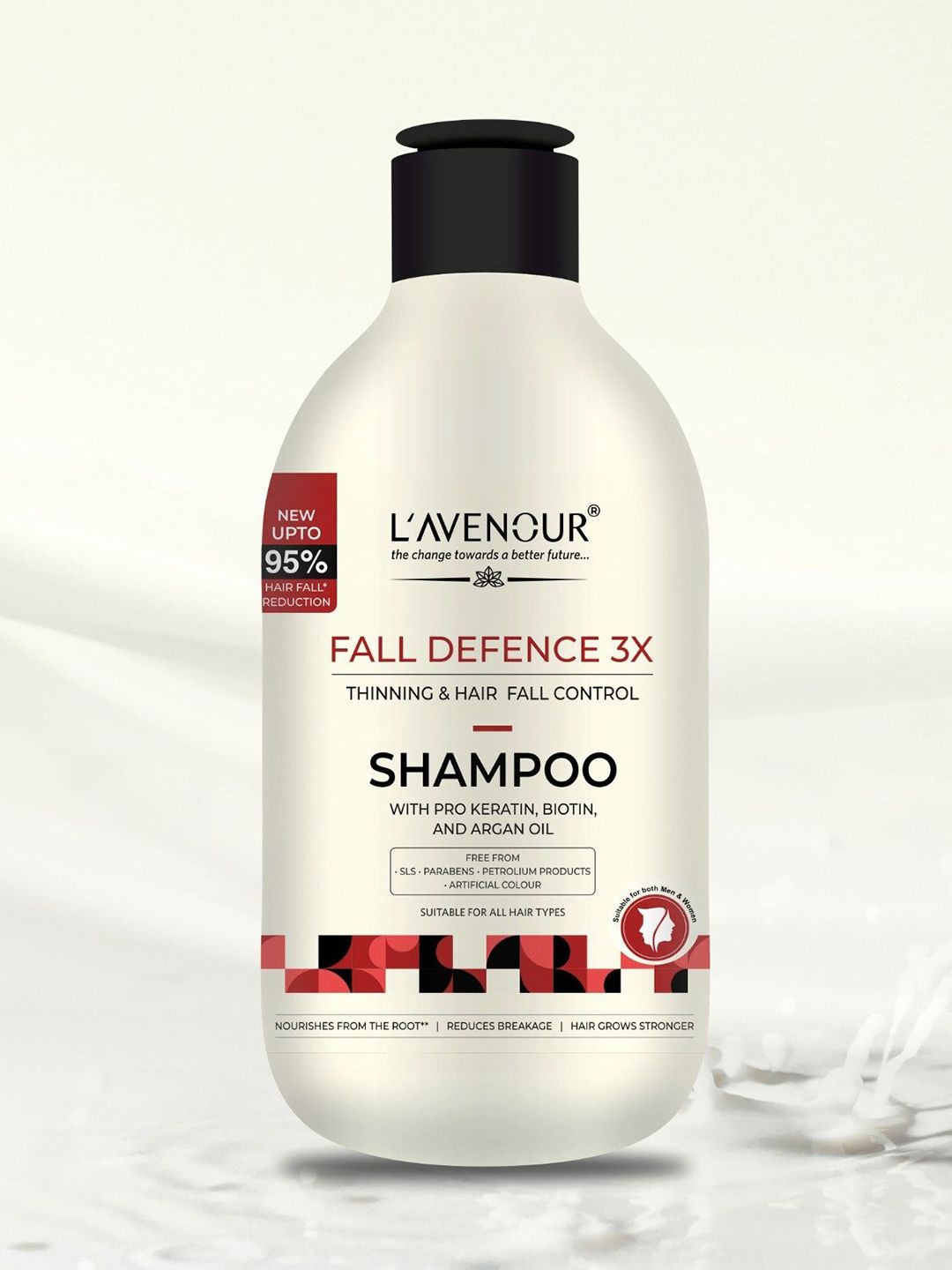 L'AVENOUR Fall Defence 3X Thinning & Hair Fall Control Shampoo - 300ml