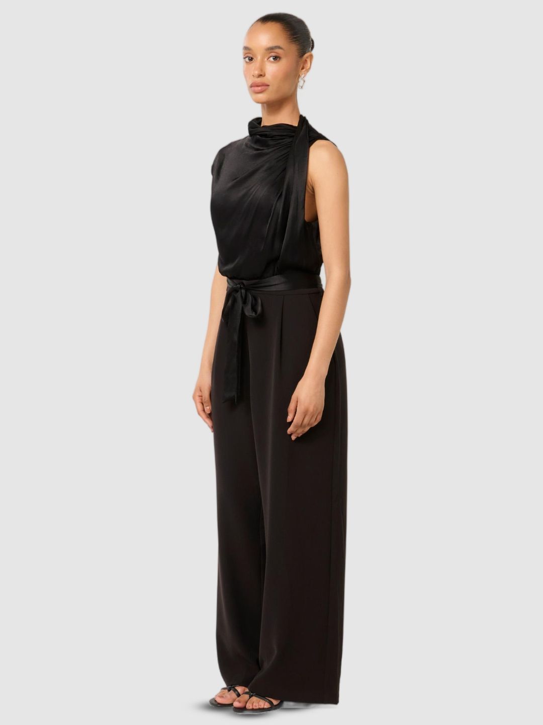 Cowl Neck Basic Jumpsuit