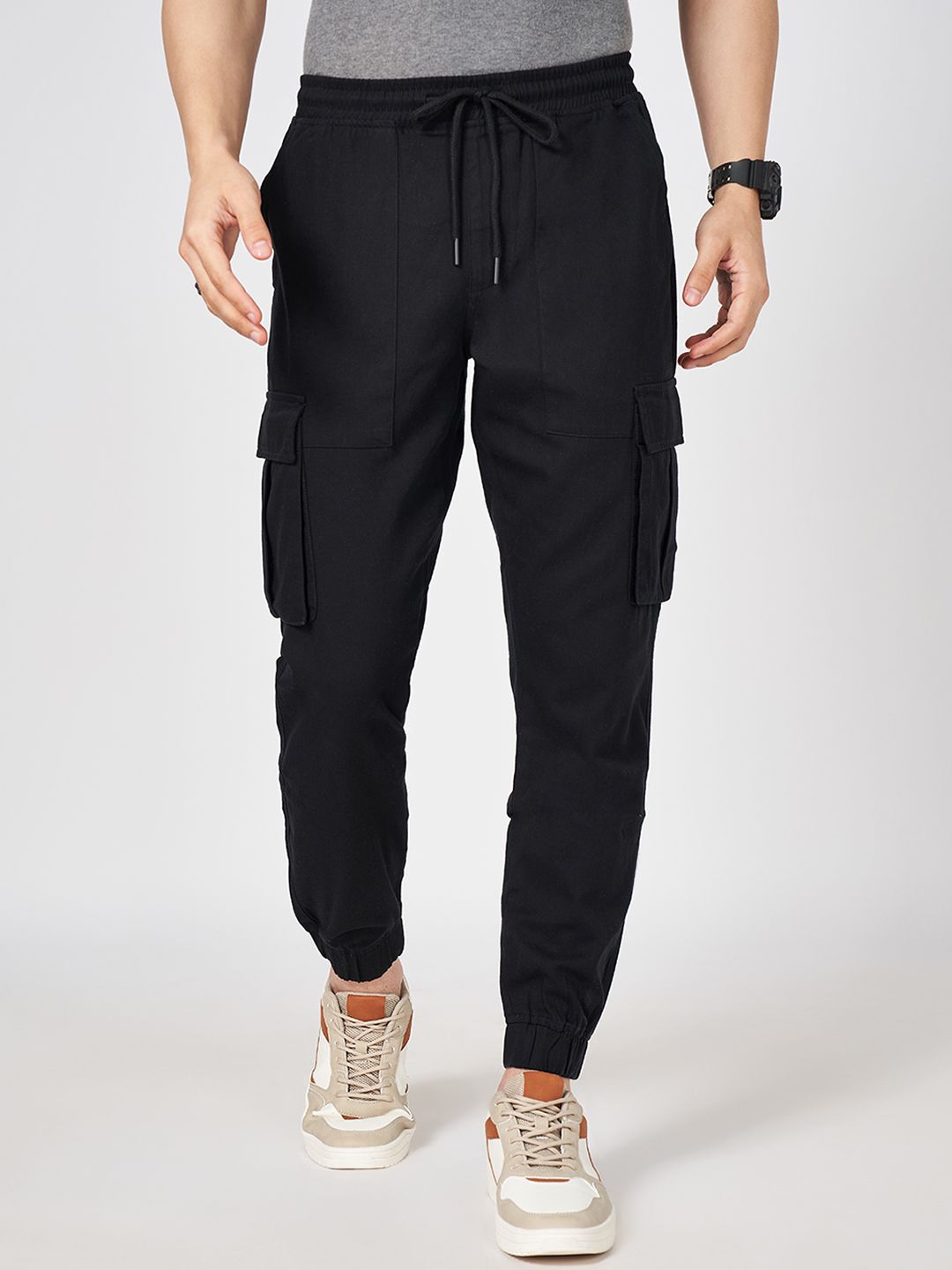 People Men Cotton Joggers Casual Trousers