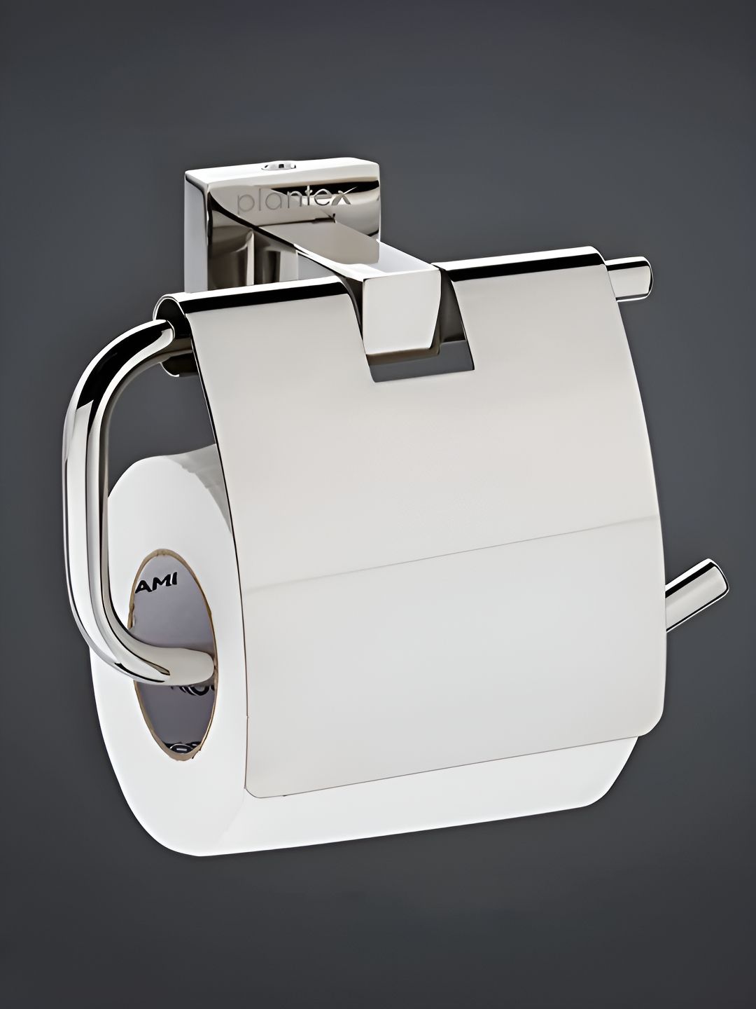 Plantex Silver Toned Stainless Steel Tissue Holder