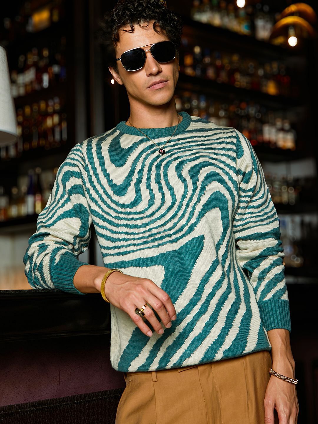 CAHOOT Men Abstract Printed Pullover
