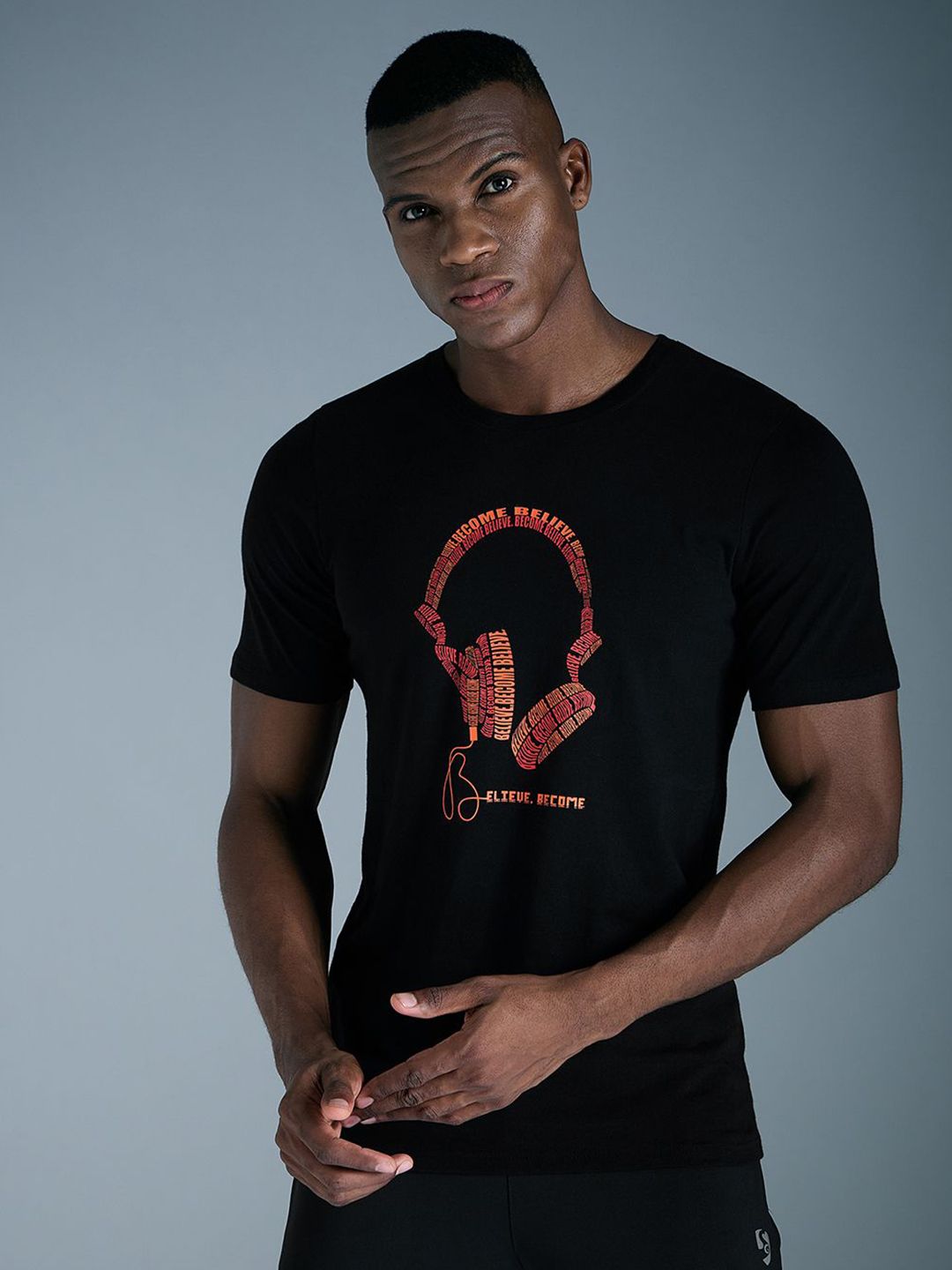 SG Men Graphic Printed Round Neck T-shirt
