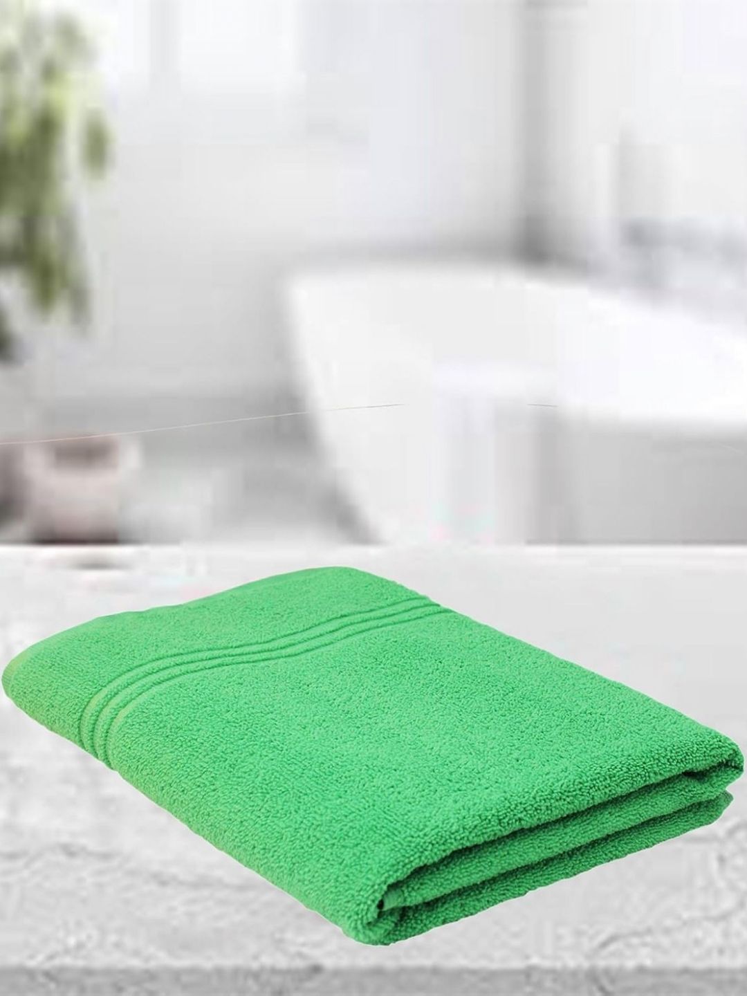 Lushomes Green Microfiber 257 GSM Towel Set
