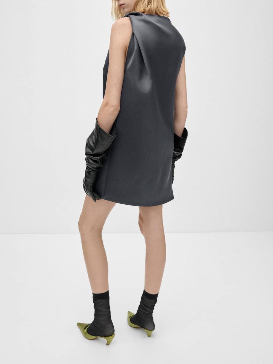 Satin Sheath Mini Dress