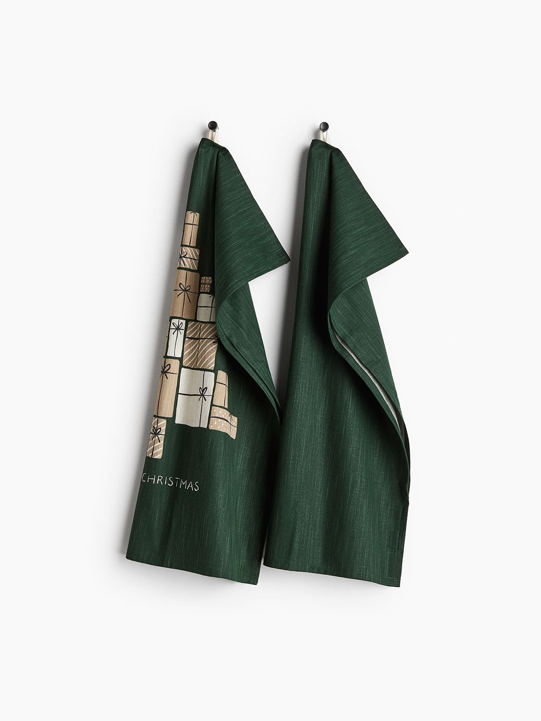 H&M Green 2-Pack Tea Towels
