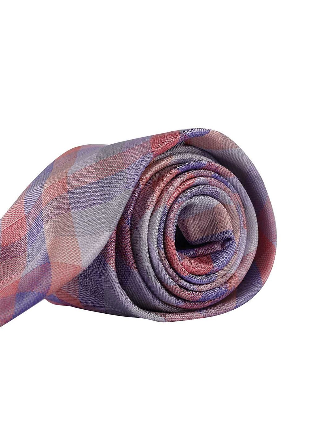The Tie Hub Men Checked Broad Tie