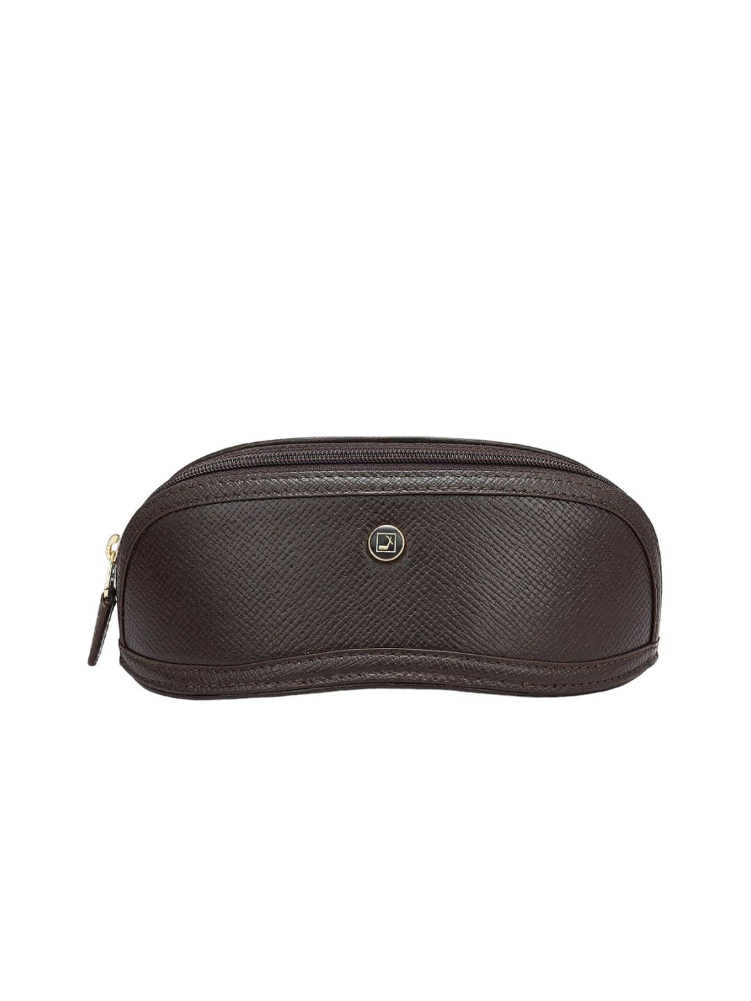 Da Milano Adults Textured Leather Sunglasses Case SC-CASE-07CCHOCOLATEFRANZY