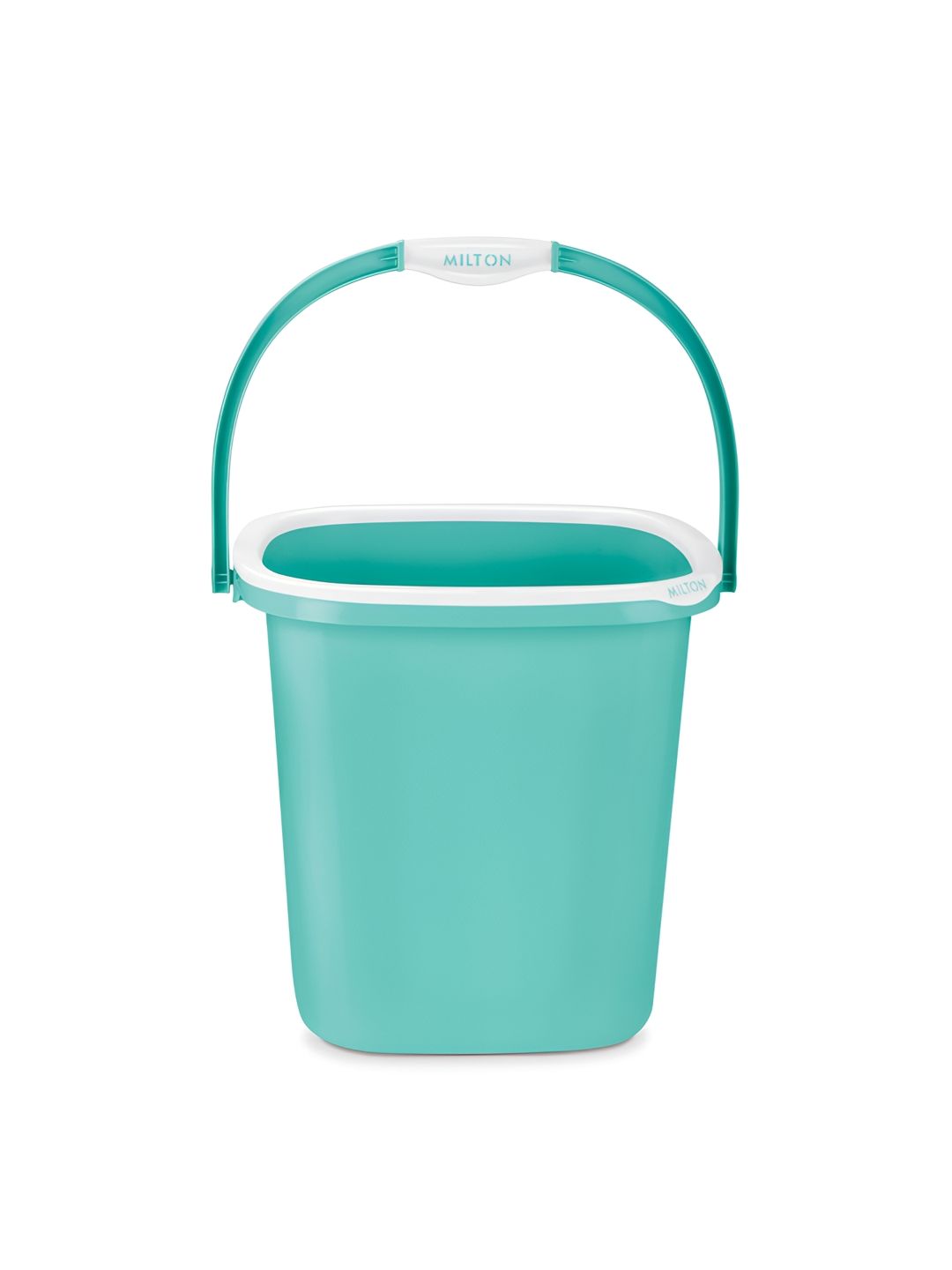 SPOTZERO by MILTON Aqua Green Swish Square Bucket With Handle 18 L