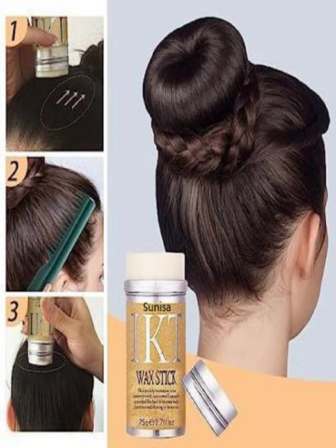 SUNISA 24Hr Lasting Hair Styling Wax Stick With Avocado & Beeswax-75g