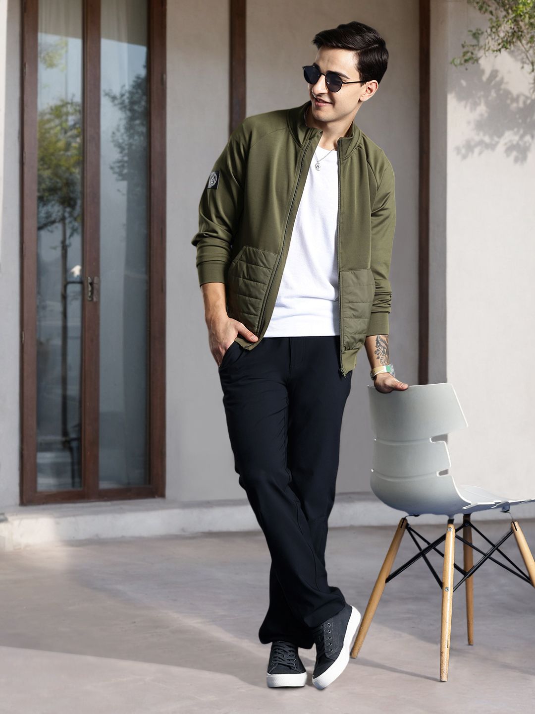 Mast & Harbour Regular Fit Bomber Jacket