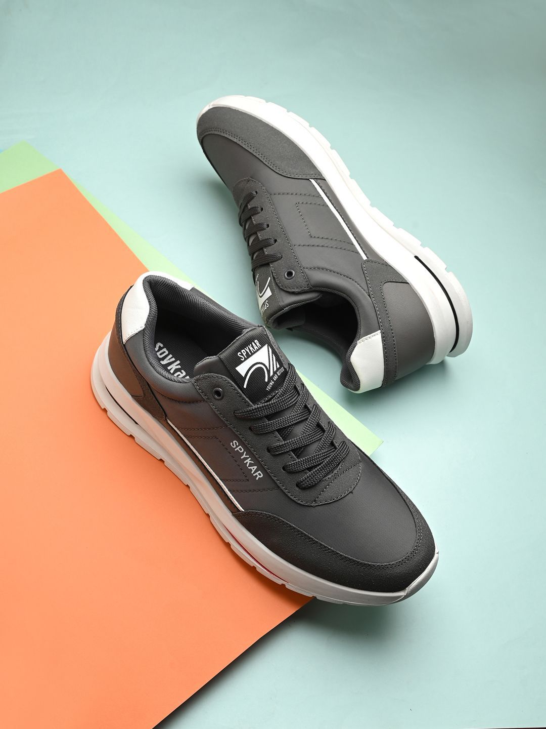 Buy SPYKAR Men Solid Round Toe Lace-Ups Sneakers - Casual Shoes