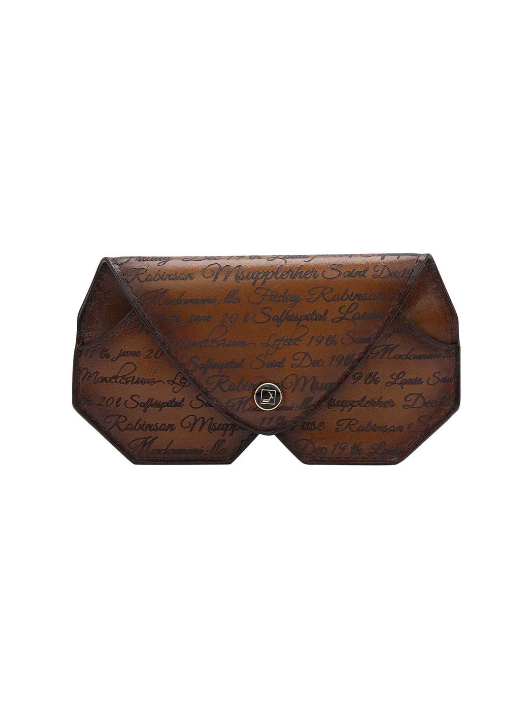 Da Milano Leather Printed Sunglasses Case