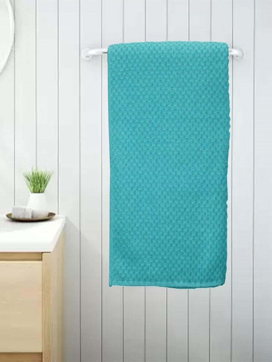 Lushomes Blue 1 Cotton 350 GSM Bath Towel
