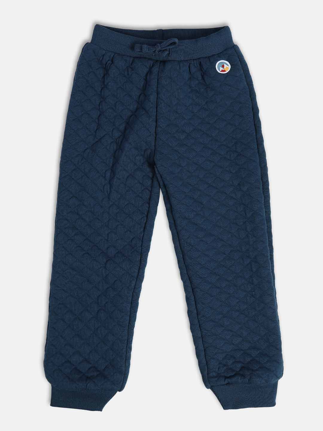 MINI KLUB Boys Self Design Cotton Joggers Trousers