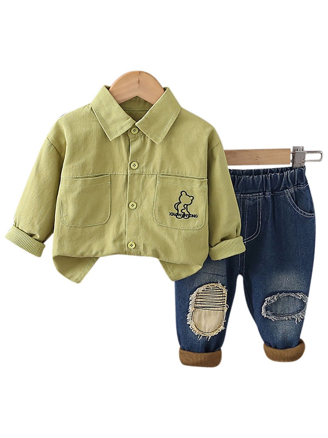 StyleCast x Revolte Kids Pure Cotton Shirt With Capris