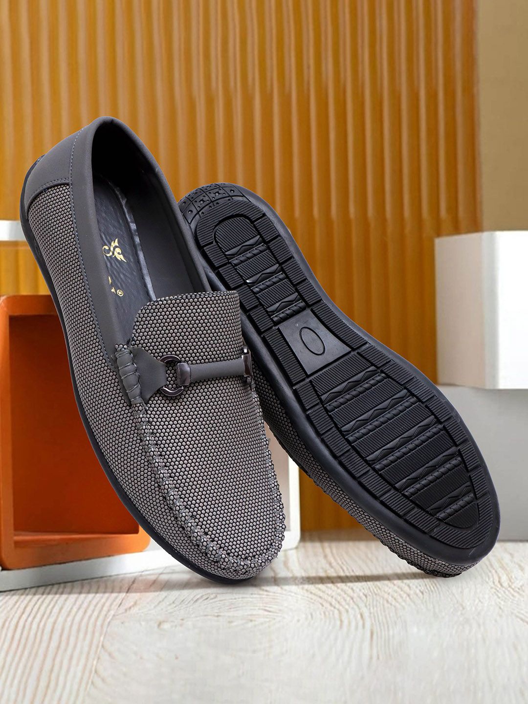 SHUAN Men Slip-On Synthetic leather Loafers