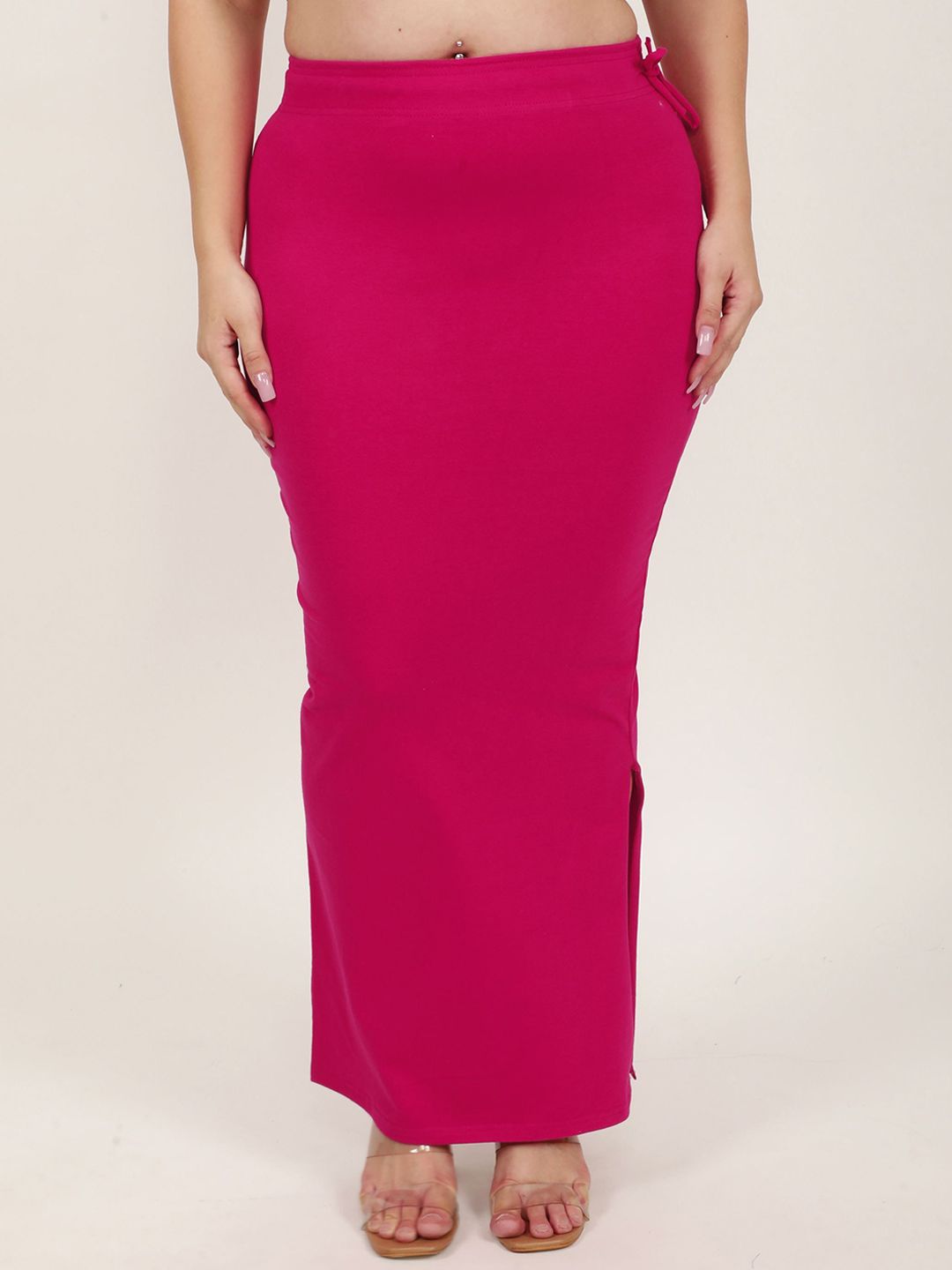 DUNBERRY LONDON Luxe Premium Plus Size Cotton Lycra Seamless Design Saree Shapewear