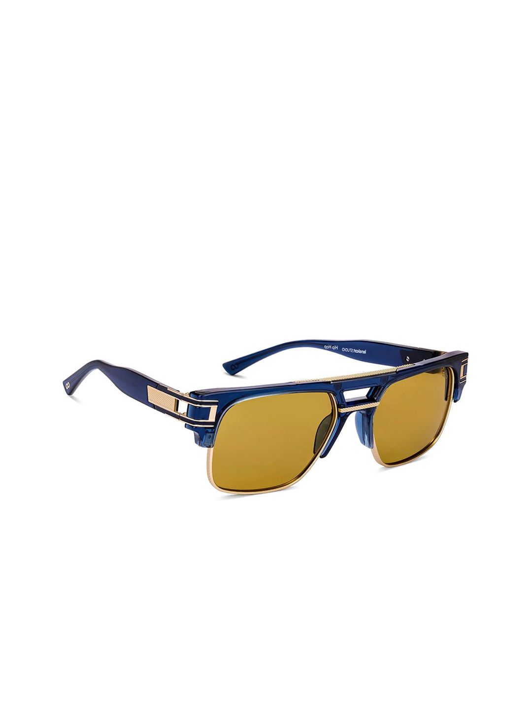 Lenskart Studio Unisex Rectangle Sunglasses 221965-Yellow