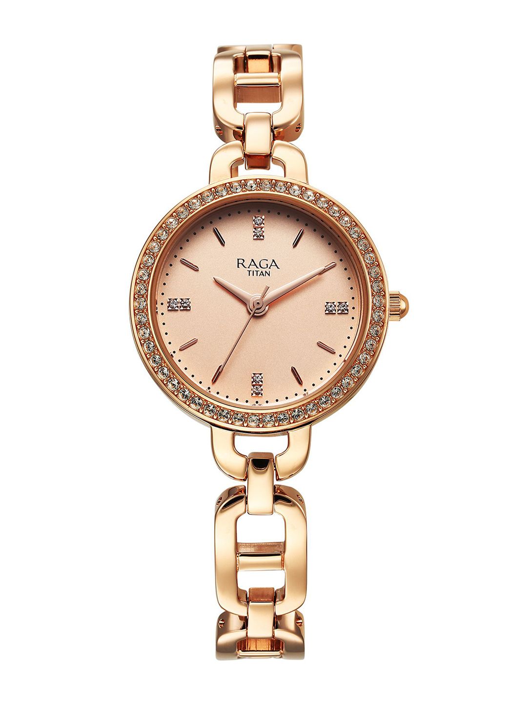 Embellished Dial & Bracelet Style Straps Analogue Watch 95305WM01