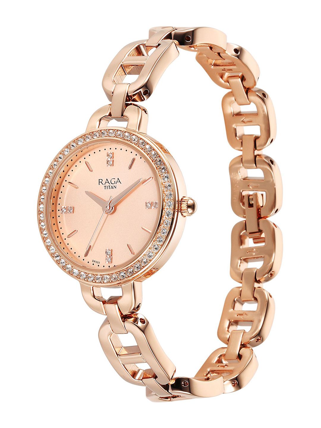 Embellished Dial & Bracelet Style Straps Analogue Watch 95305WM01