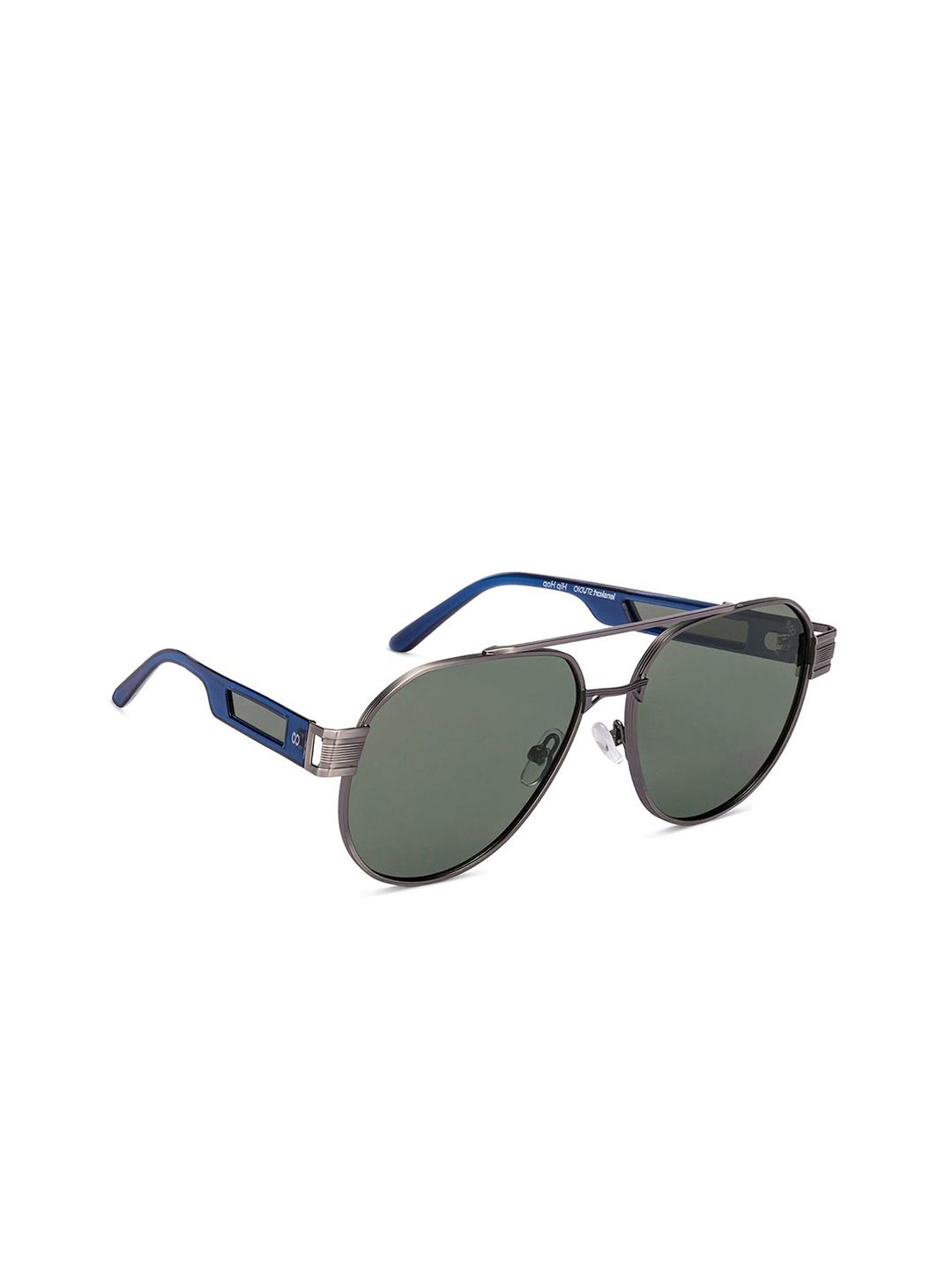 Lenskart Studio Adults Aviator Sunglasses with Polarised & UV Protected Lens 221957-Green
