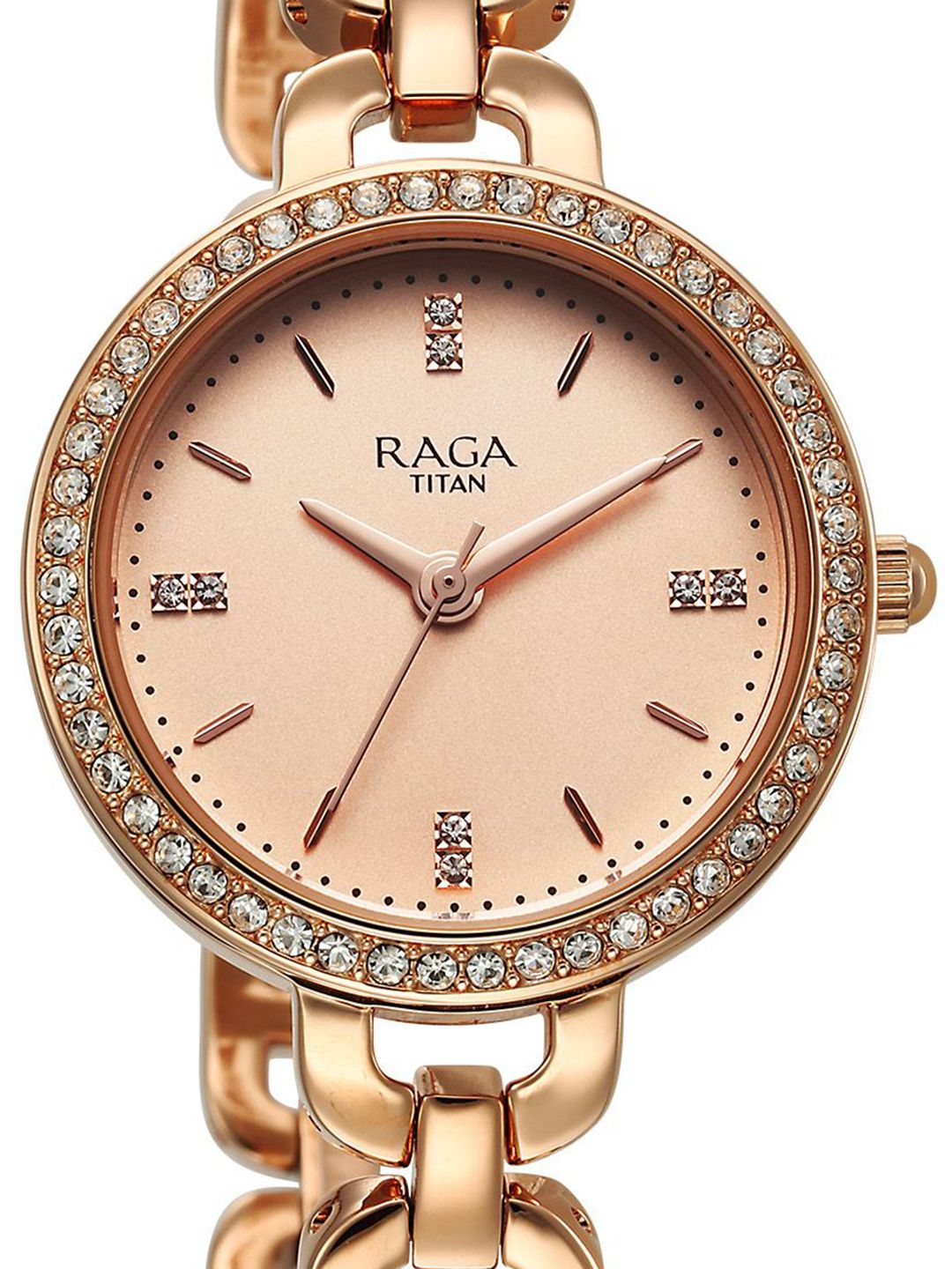 Embellished Dial & Bracelet Style Straps Analogue Watch 95305WM01