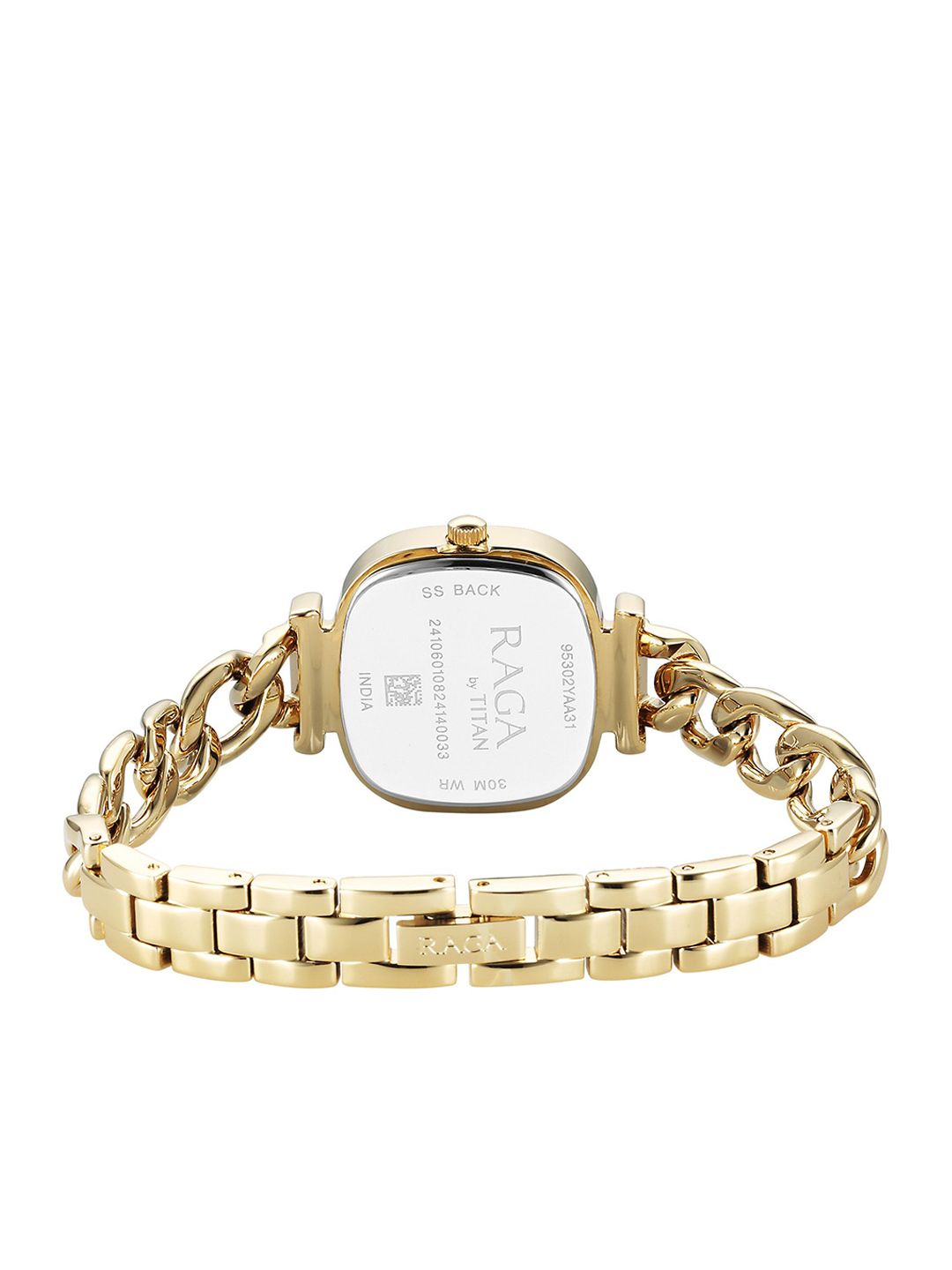 Brass Printed Dial & Stainless Steel Bracelet Style Straps Analogue Watch 95302YM01