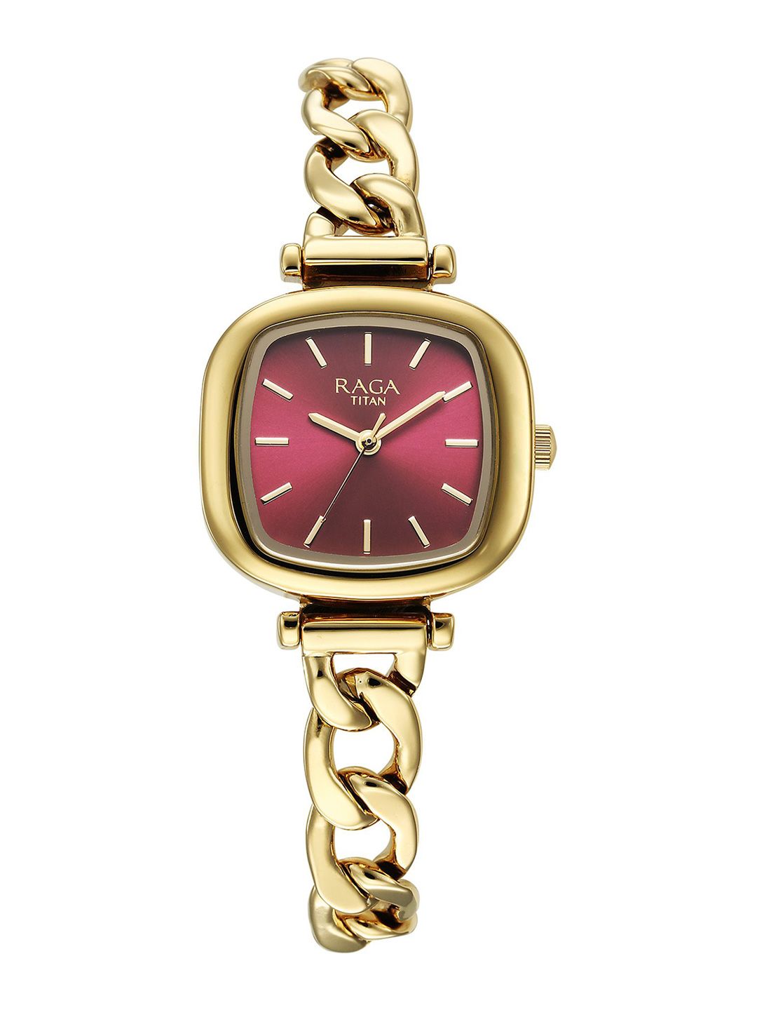 Brass Printed Dial & Stainless Steel Bracelet Style Straps Analogue Watch 95302YM01