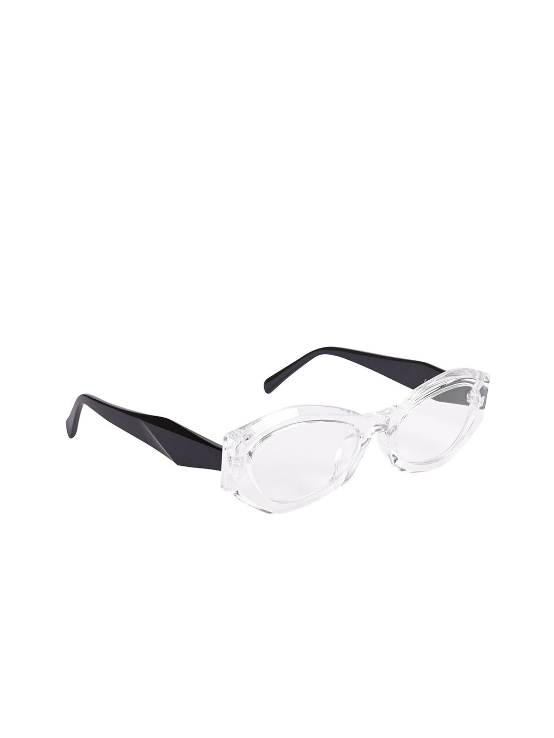 The Roadster Unisex Co UV Protected Oval Sunglasses ES_97052-31-RS-9273-CLR-CLBK-OV-Clear