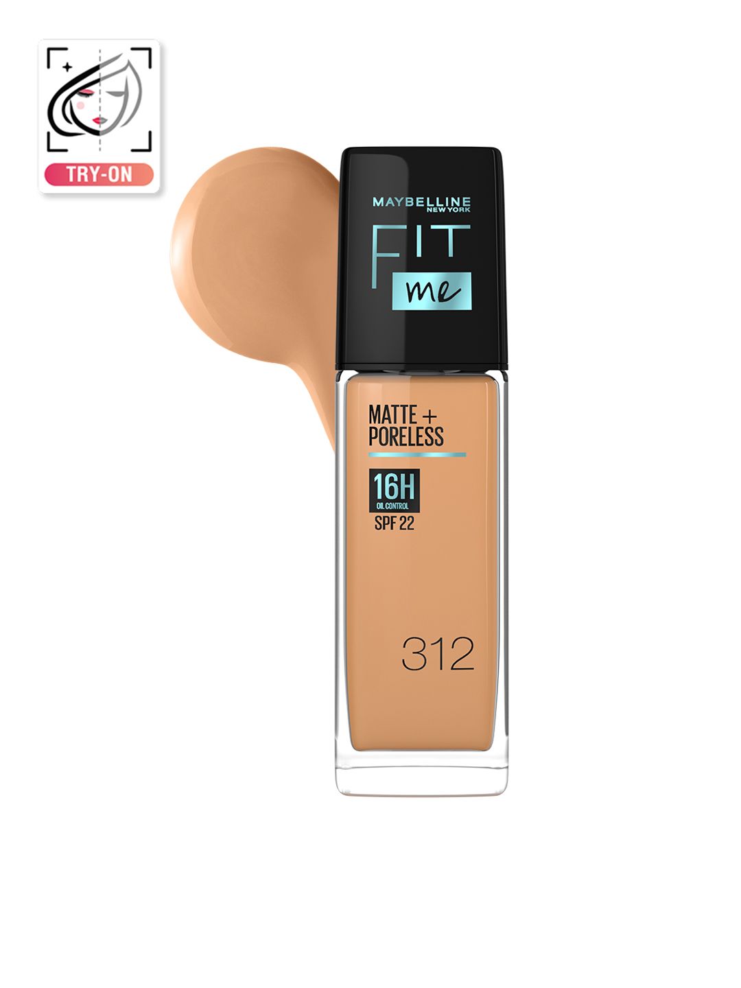 Maybelline New York Fit Me Matte+Poreless Liquid Foundation 30 ml - Golden 312