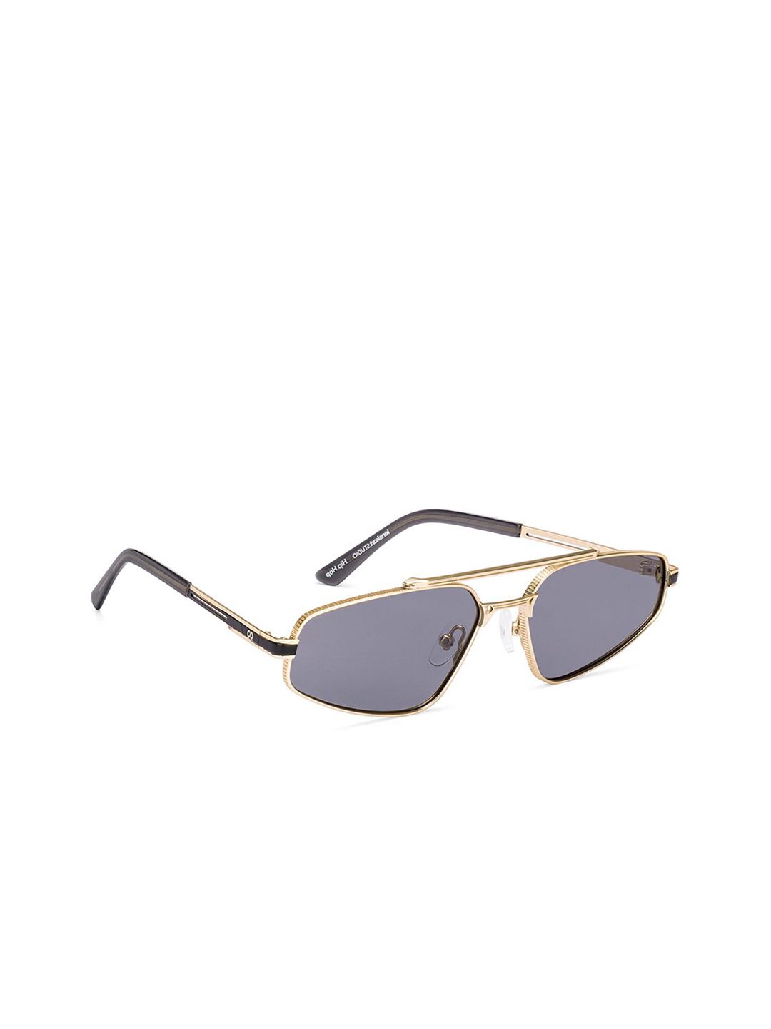 Lenskart Studio Adults Rectangle Sunglasses with Polarised & UV Protected Lens 221955-Grey