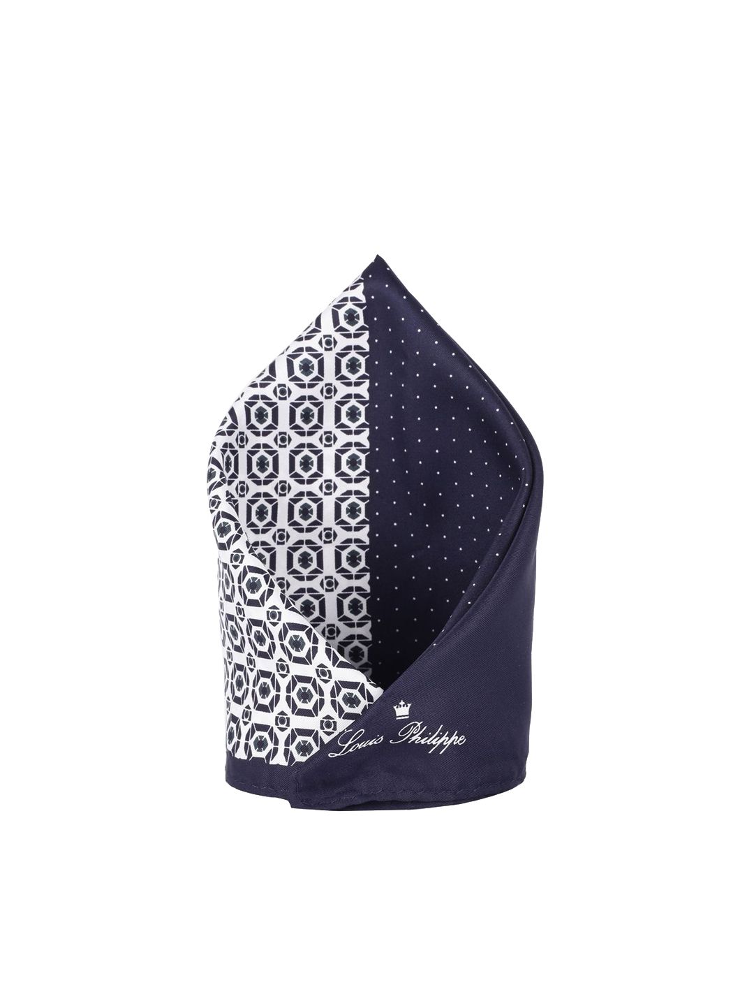 Louis Philippe Printed Pocket Square