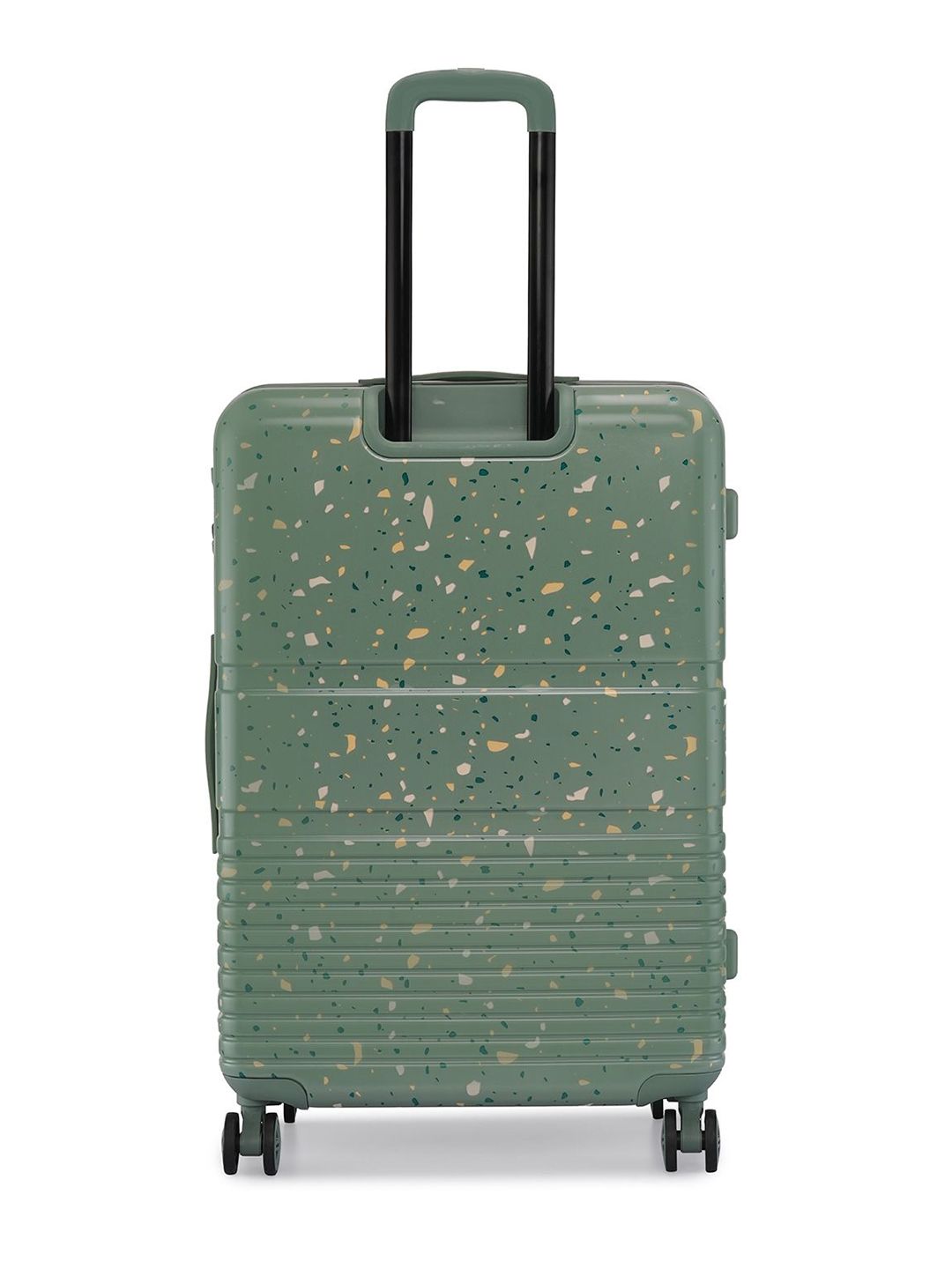 Buy Nasher Miles Terrazzo Polycarbonate Large Green Trolley Bag