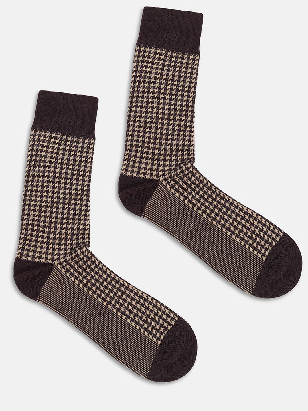 Blackberrys Men Cotton Patterned Calf-Length  Socks