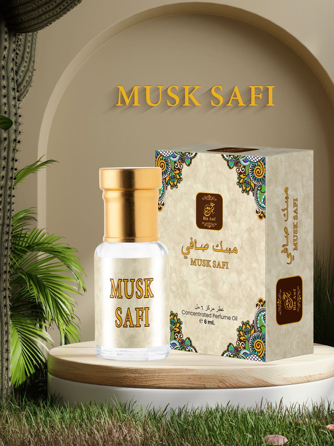 BinAwf Musk Safi Long Lasting Premium Attar - 6 ml