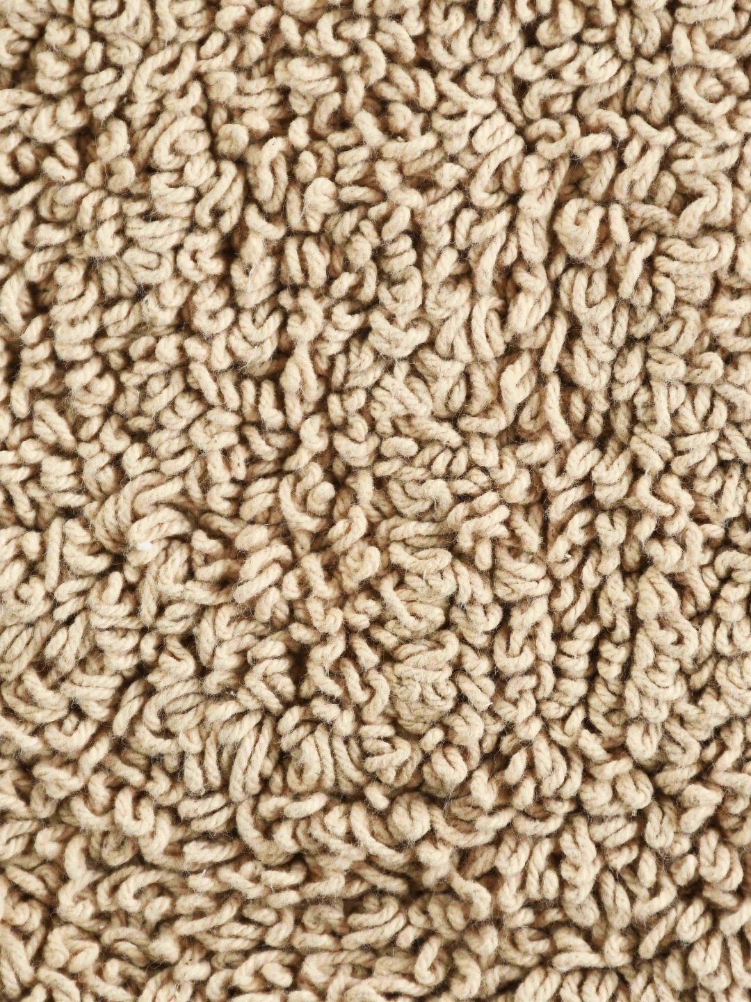 SASHAA WORLD Brown Pure Cotton Oval Reversible Bathmat